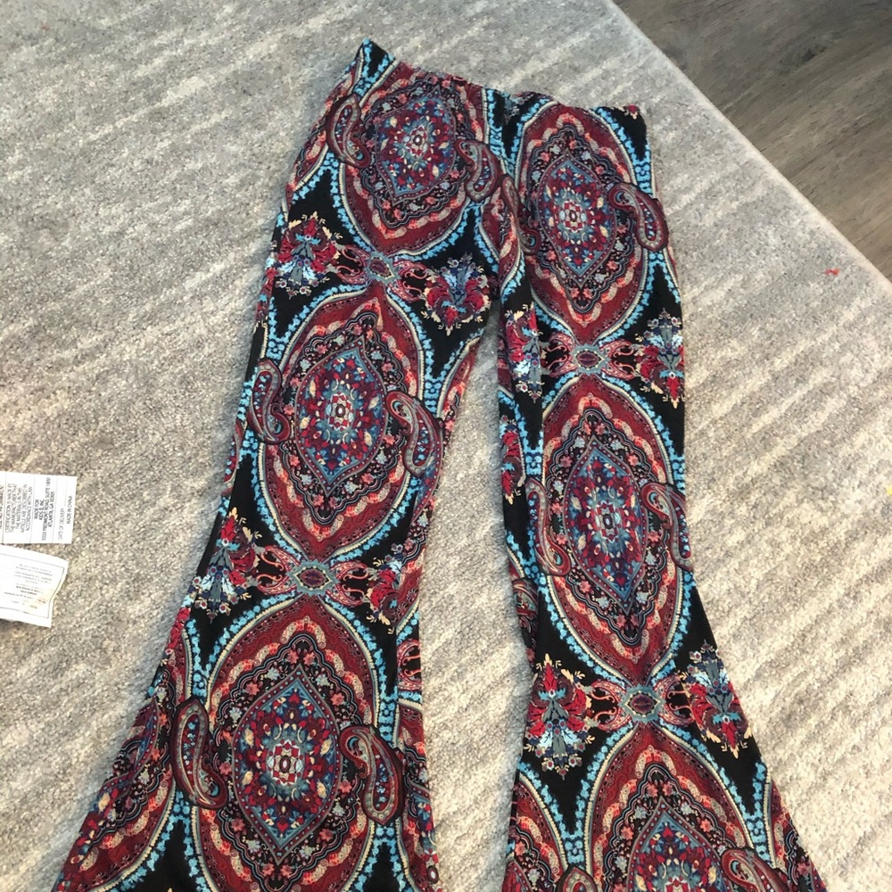 Boho bell bottom leggings